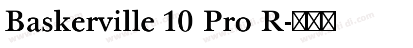 Baskerville 10 Pro R字体转换